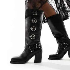 ASOS Fetish heeled biker boot